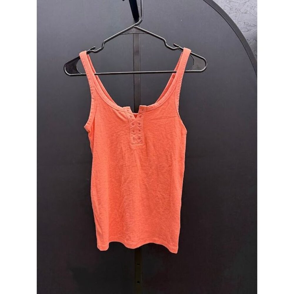 Aerie Coral Orange Ribbed Tank Top